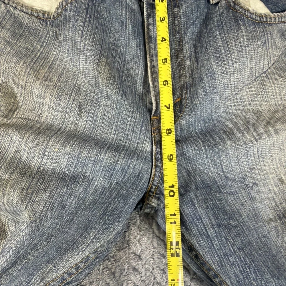 Levis 559 Jeans Mens 34x32 Blue Denim Cotton Faded Faded Straight Workwear Adult